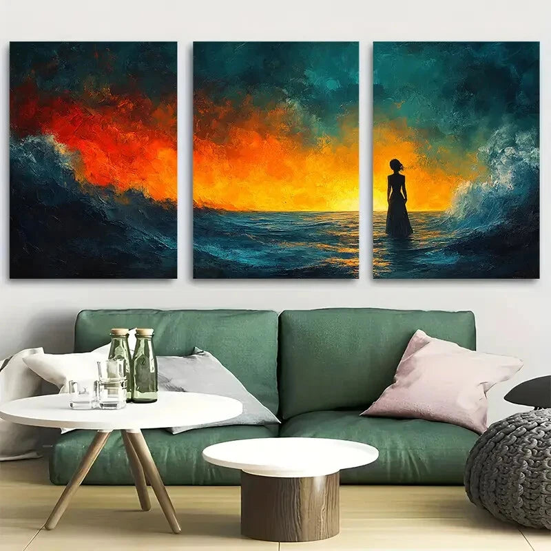 3pcs Proverbs Faithful Trust in the Lord Metal Print Ready to Hang Art