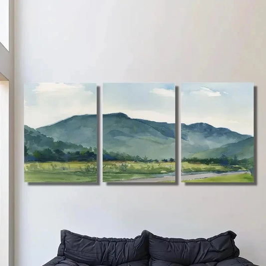 3pcs Mount Mansfield Landscape Vermont Peak Metal Print Ready to Hang Art