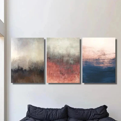 3pcs ,shabby vintage texture, textured Metal Print Ready to Hang Art
