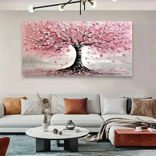Cherry Blossom Tree Art Wall Art wall canvas office home room framed 120x60cm