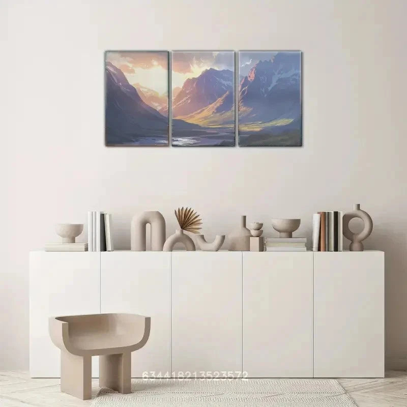 3pcs Ben Nevis Scottish Highlands Travel art Metal Print Ready to Hang Art