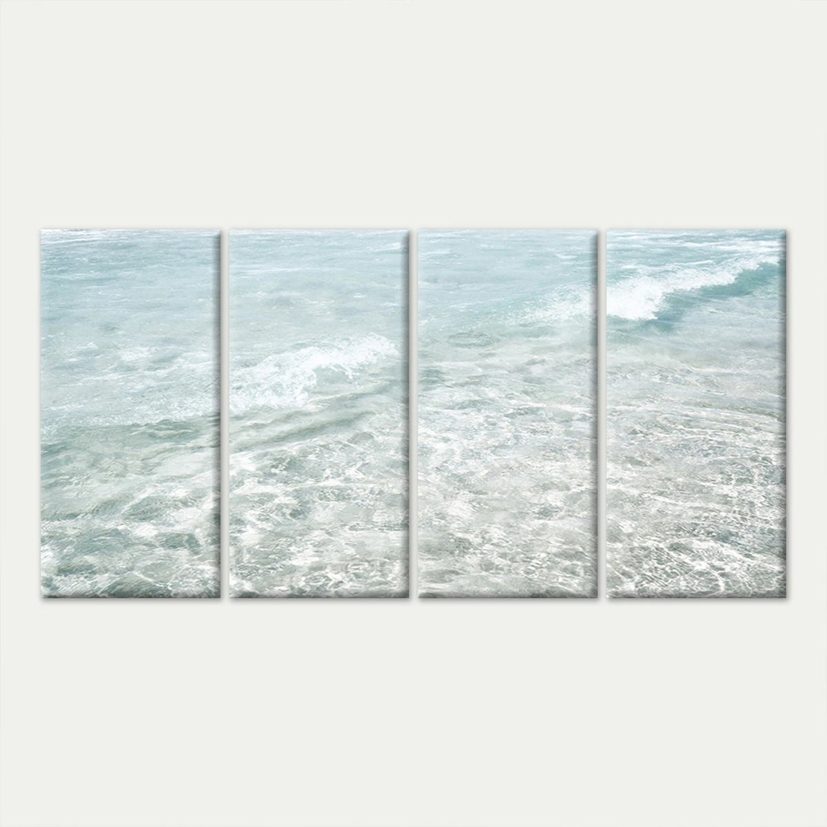 4pcs Coastal Clear Ocean Blue Water Wall Art Canvas Framed 45x80cm - High Quality Print 100% Australian Made Wall Canvas Ready to Hang
