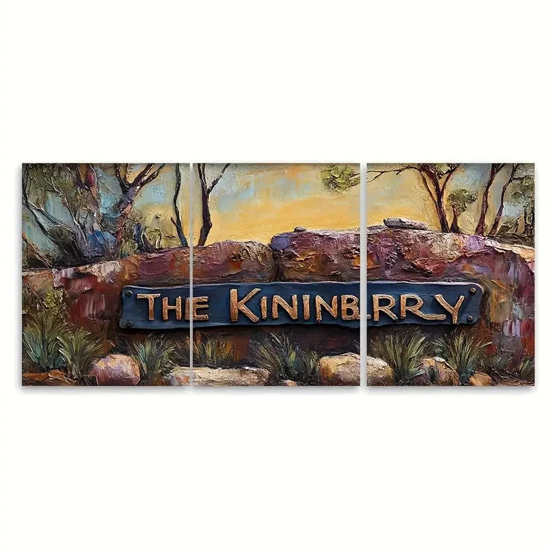 3pcs The Kimberley Travel Australia Print Metal Print Ready to Hang Art