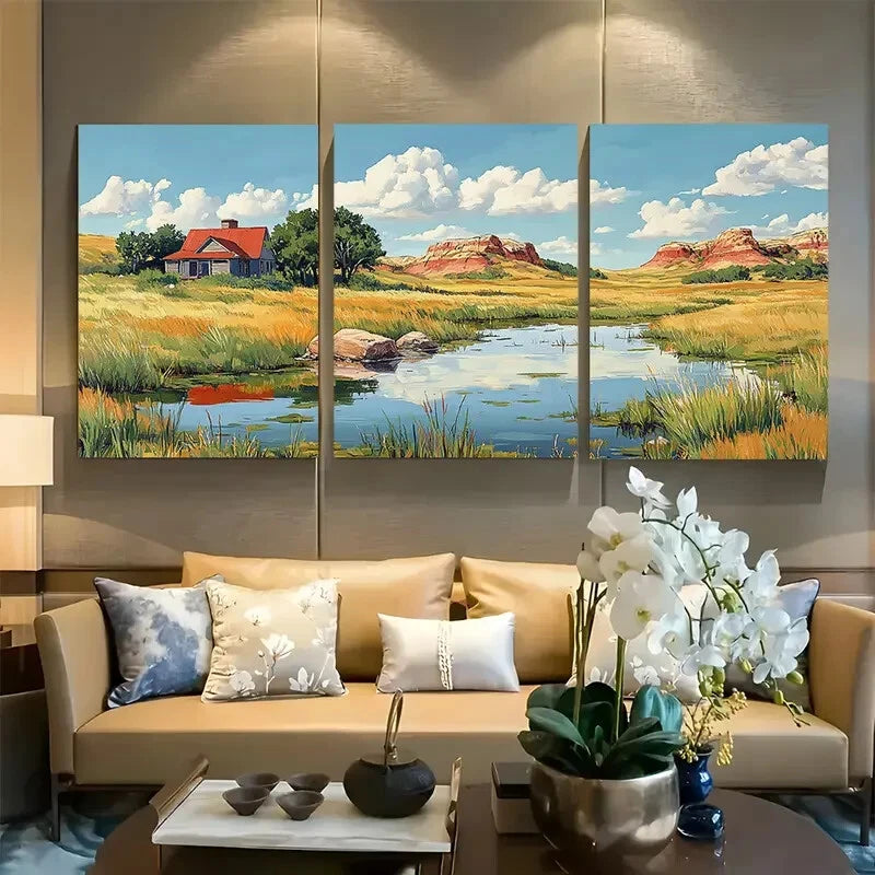 3pcs Theodore Roosevelt National Park Metal Print Ready to Hang Art