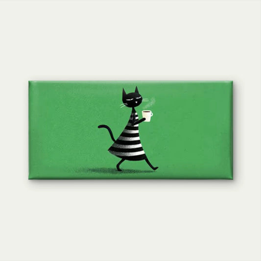 Minimalist Black Kitten Wall Art Canvas Office Home Room Framed 120x60cm