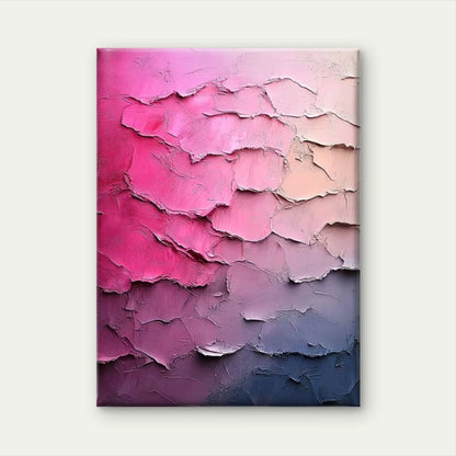 Abstract Light Pink and Cream 60x90cm Metal Print Ready to Hang