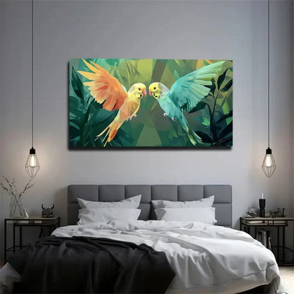 Minimalist Vibrant Colorful Wall Art Canvas Office Home Room Framed 120x60cm