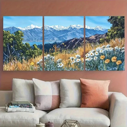 3pcs San Francisco Peaks Travel Metal Print Ready to Hang Art