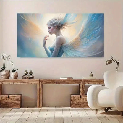Majestic Art Angel Women wall canvas office home room framed 120x60cm