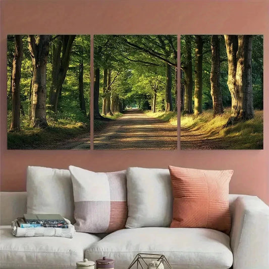 3pcs Burnham Beeches Buckinghamshire Travel Metal Print Ready to Hang Art