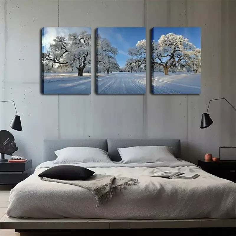 3pcsRustic Coastal Landscape Wall Art Set Canvas Framed 50x70cm -  High Quality Print 100% Australian Made Wall Canvas Ready to Hang - Bella Home Decor