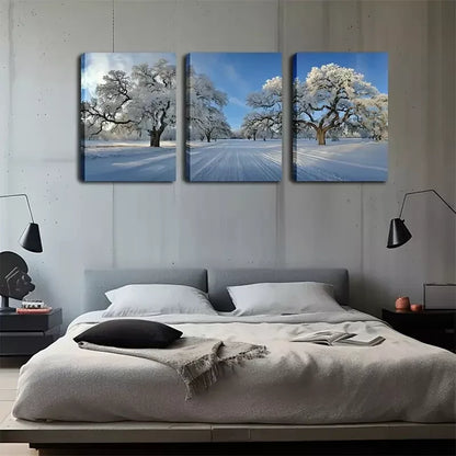 3pcsRustic Coastal Landscape Wall Art Set Canvas Framed 50x70cm -  High Quality Print 100% Australian Made Wall Canvas Ready to Hang - Bella Home Decor