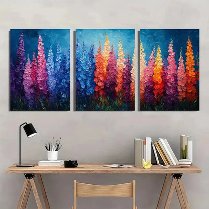 3pcs Snapdragon Flower Peaceful Perfect Wall Art Set Canvas Framed 40x60cm - High Quality Print 100% Australian Made Wall Canvas Ready to Hang