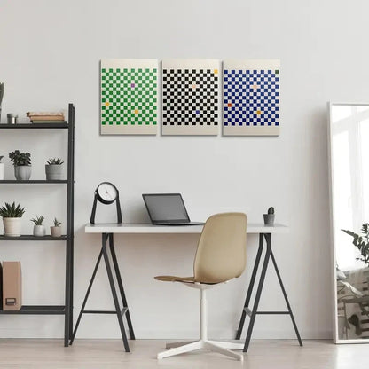 3pcs Modern Minimalist Aesthetics Metal Print Ready to Hang Art