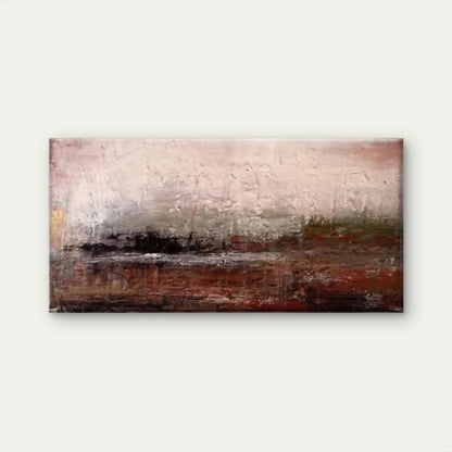 Abstract Textured Impasto Wall Art Canvas Office Home Room Framed 120x60cm