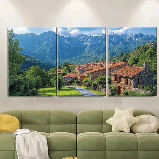 3pcs Natural Landscape Collsacabra Spain B  Wall Art Set Canvas Framed 50x70cm - High Quality Print 100% Australian Made Wall Canvas Ready to Hang