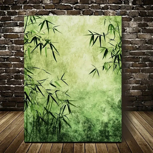 Serene Natural Scenery Grassland Painting 40x60cm Metal Print Ready to Hang