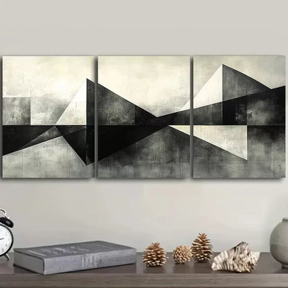 3pcs Geometric Shapes Abstract Wall Art Canvas Unframed - High Quality Print 100% Australian Made Wall Canvas