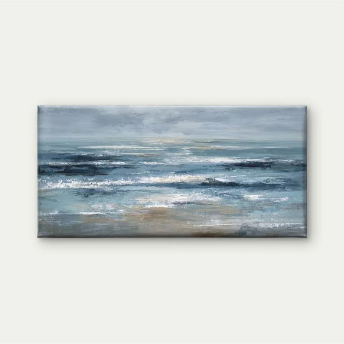 Beach Serene Landscape Wall Art Canvas Office Home Room Framed 120x60cm