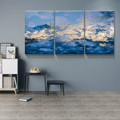 3pcs Abstract Wall Art Set Canvas Unframed - High Quality Print 100% Australian Made Wall Canvas