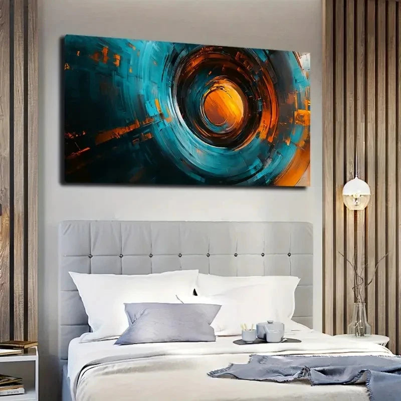 Modern Bohemian Style Solid Wall Art canvas office home room framed 120x60cm