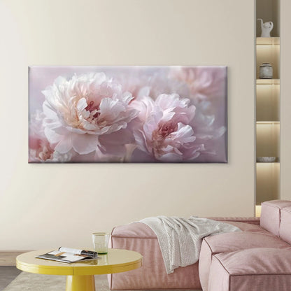 Abstract Pink Flower Wall Art Canvas Office Home Room Framed 120x60cm