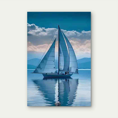 Sailboat Sojourn Metal Print Ready to Hang