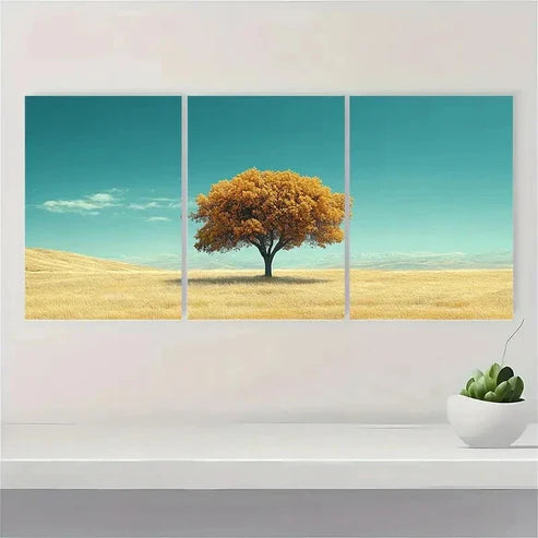 3pcs Cloud Sky Country Landscape Wall Art Set Canvas Unframed - High Quality Print 100% Australian Made Wall Canvas