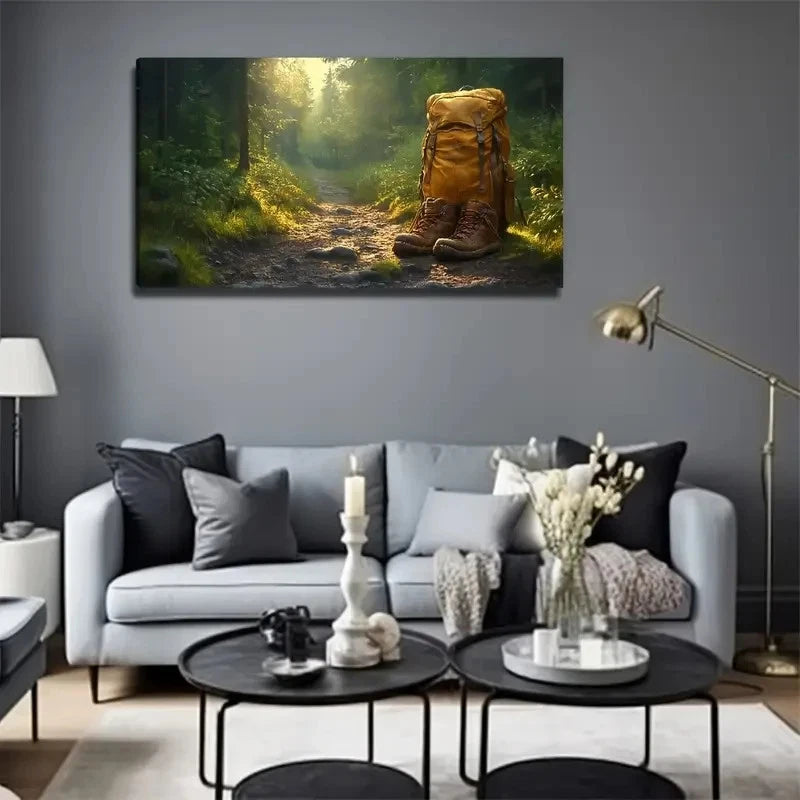 Modern Minimalist Nature Wall Art Canvas Office Home Room Framed 120x60cm