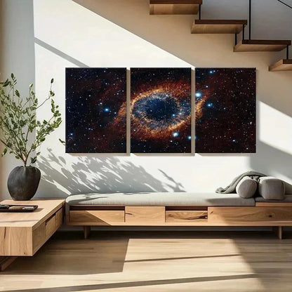 3pcs Outer Space Cosmic Universe Science Wall Art Set Canvas Framed 40x60cm - High Quality Print 100% Australian Made Wall Canvas Ready to Hang