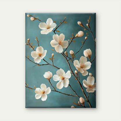 The Branches Of Blooming Cherry Tree 60x90cm Metal Print Ready to Hang