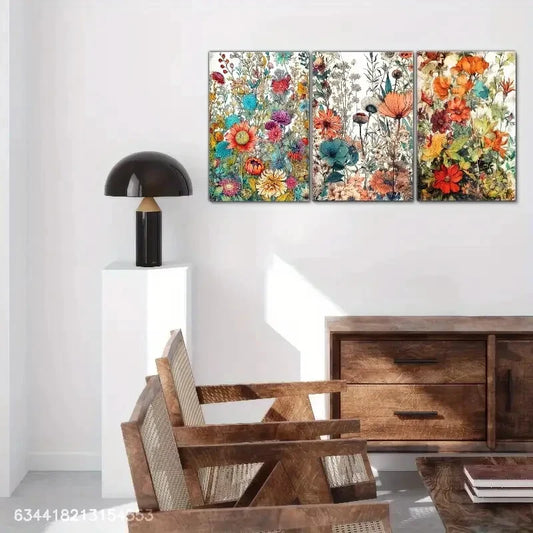 3pcs Abstract Art Creative Space Visual Metal Print Ready to Hang Art