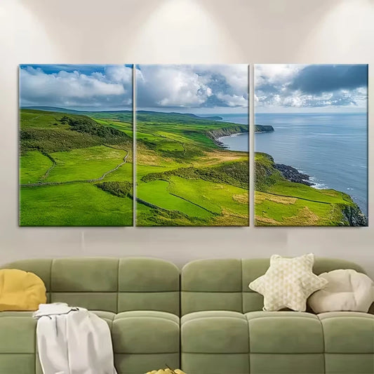 3pcs Raad Ny Foillan Trail Metal Print Ready to Hang Art