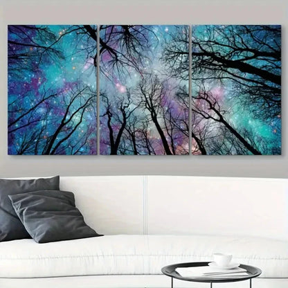 3pcs High-Definition Nature Scenery Prints Metal Print Ready to Hang Art