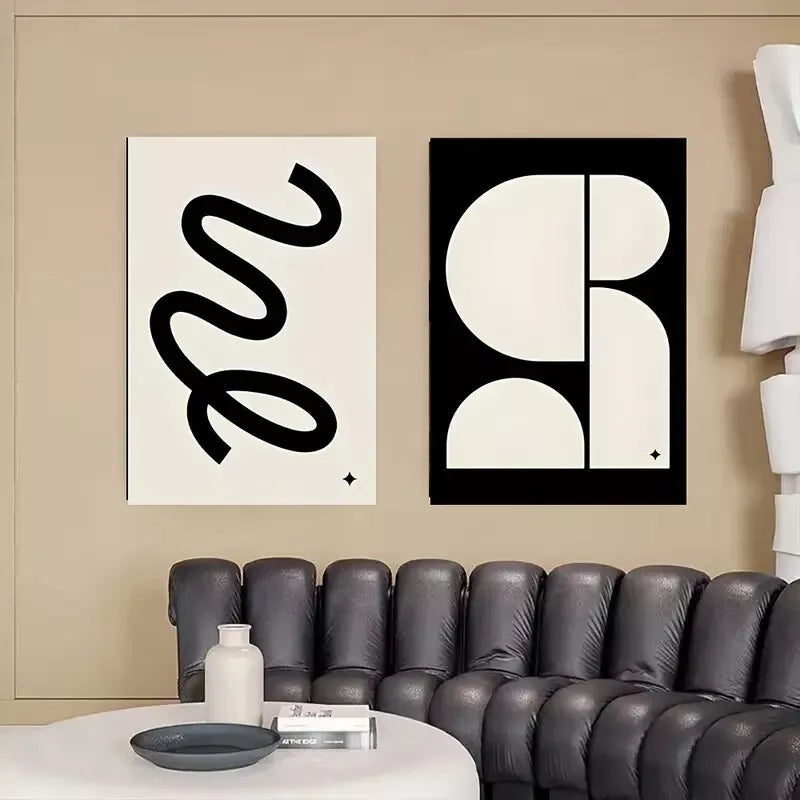 Art Deco Modern Minimalist Geometric Canvas Framed 50x75cm - High Quality Print 100% Australian Made Wall Canvas Ready to Hang