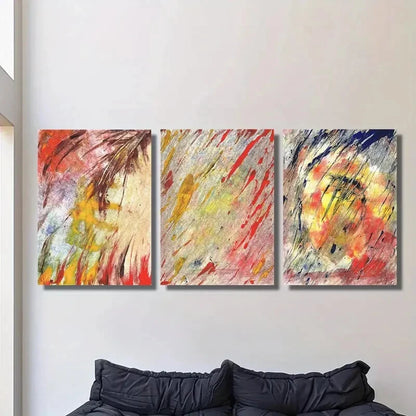 3pcs , Watercolor abstract leaf painting, Metal Print Ready to Hang Art