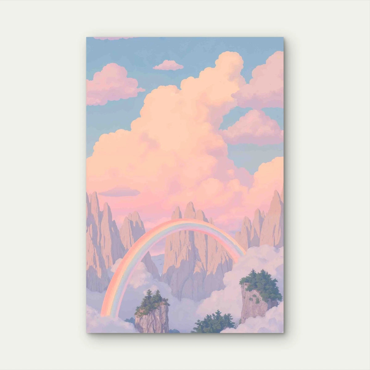 Beautiful Fantasy Landscape 40x60cm Metal Print Ready to Hang
