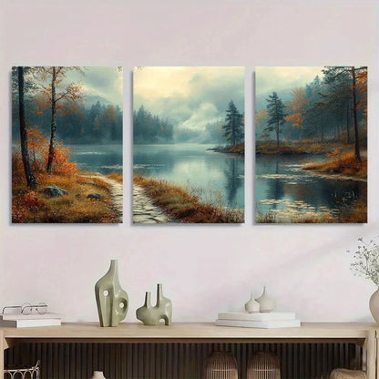 3pcs Vintage Natural Wilder Aesthetics Metal Print Ready to Hang Art