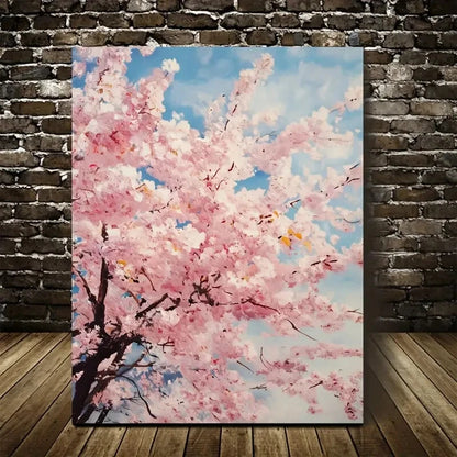Beautiful Cherry Blossom Vibrant Pink Blossoms 40x60cm Metal Print Ready to Hang