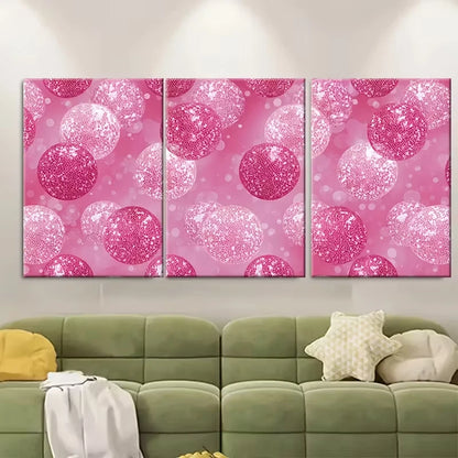3pcs Disco Ball Wall Art Metal Print Ready to Hang Art