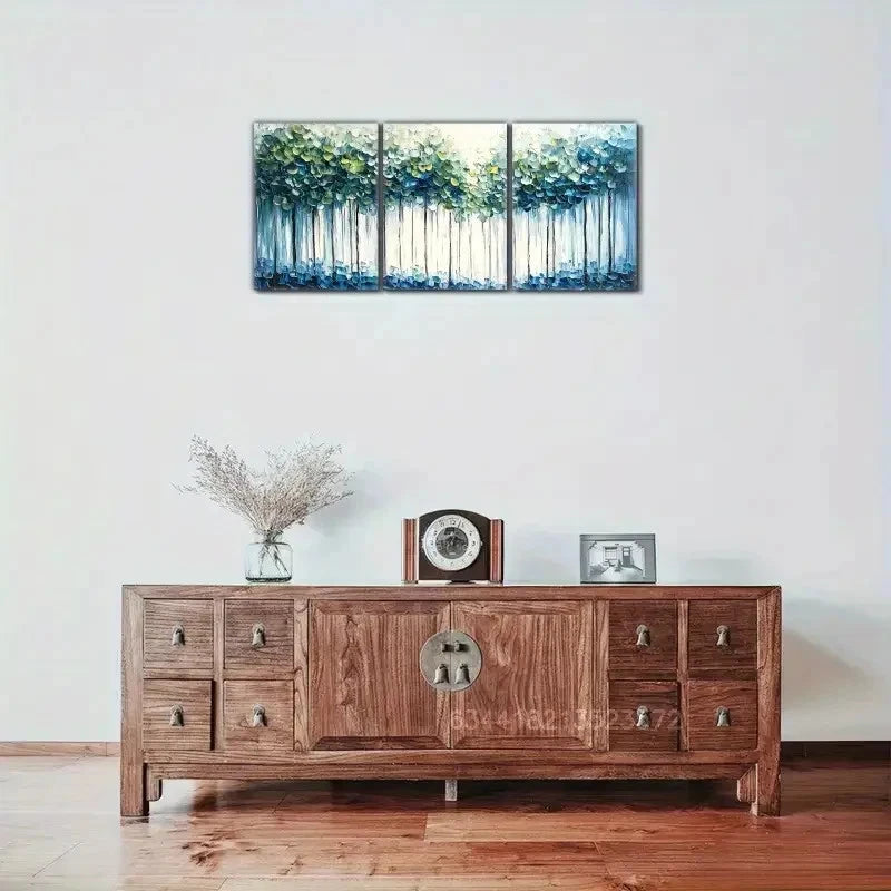 3pcs Tasteful Space Visual Enjoyment Metal Print Ready to Hang Art