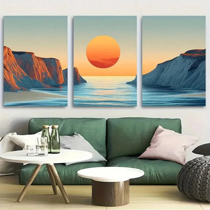 3pcs Channel Island National Park Travel Metal Print Ready to Hang Art