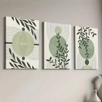 3pcs Bohemian Style Abstract Geometric Line Art Canvas Unframed - High Quality Print 100% Australian Made Wall Canvas