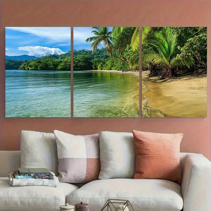 3pcs Exquisite Costa Rica Scenes with Puerto Viejo Metal Print Ready to Hang Art