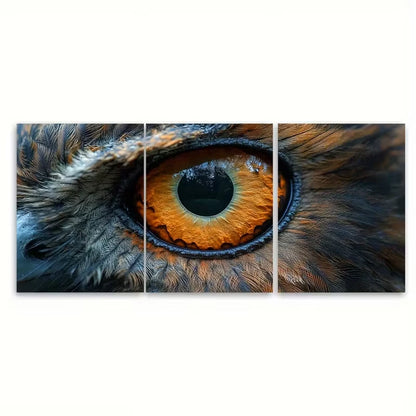3pcs Woodland Birds Eye View Metal Print Ready to Hang Art