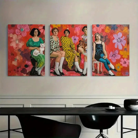 3pcs Vibrant Style of Henri Matisse One Woman Metal Print Ready to Hang Art