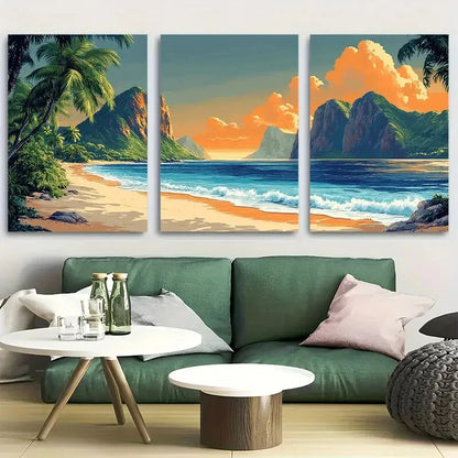 3pcs American Samoa National Park Metal Print Ready to Hang Art