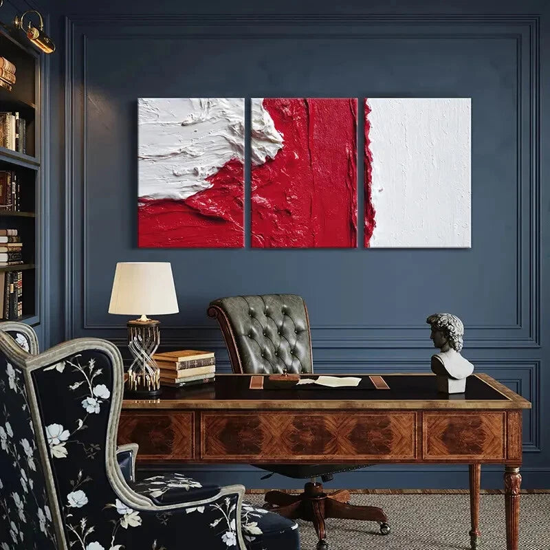 3pcs Abstract Art Contemporary Design Poster Metal Print Ready to Hang Art