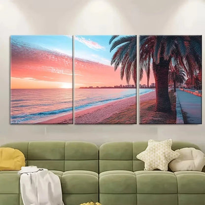 3pcs Travel Adelaide Australian Wall Art Set Canvas Framed 40x60cm – High Quality Print 100% Australian Made Wall Canvas Ready to Hang