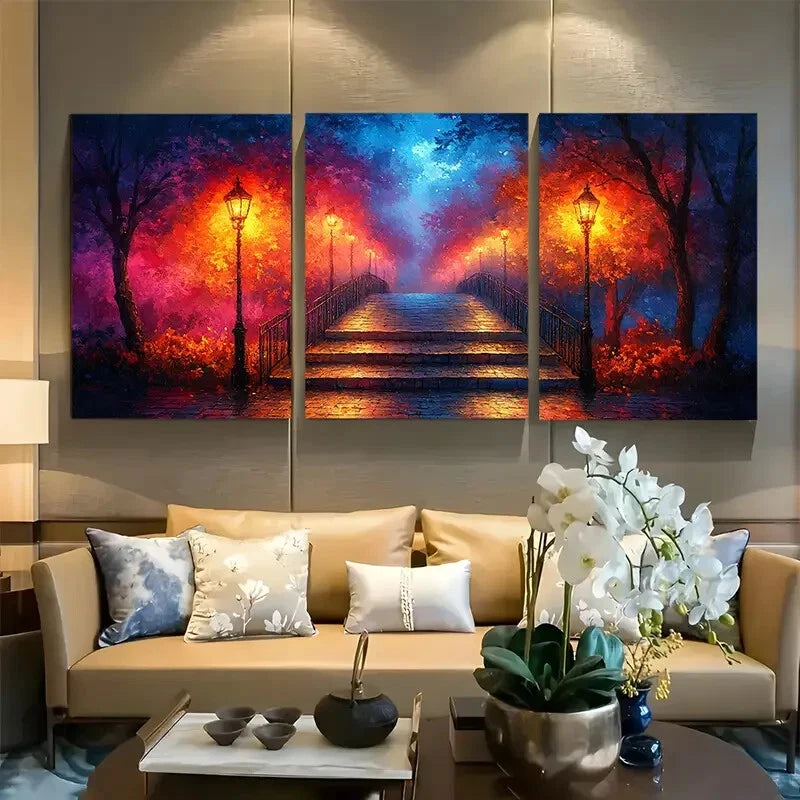 3pcs Walk by Faith Not by Sight Metal Print Ready to Hang Art